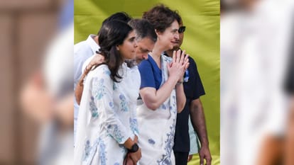 Sonia, Rahul and Priyanka seen together on Rajiv's death anniversary, see photos