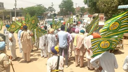 Punjab Minister Aman Arora in Longowal Today for Council Election Campaign Farmers Stage March