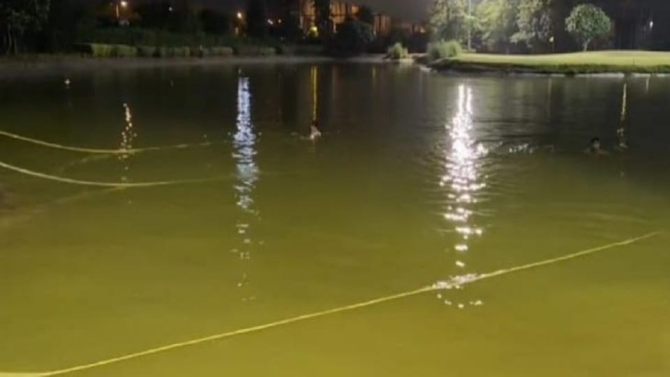 Gurugram Two Children Drown in Ambience Island Golf Course Pond