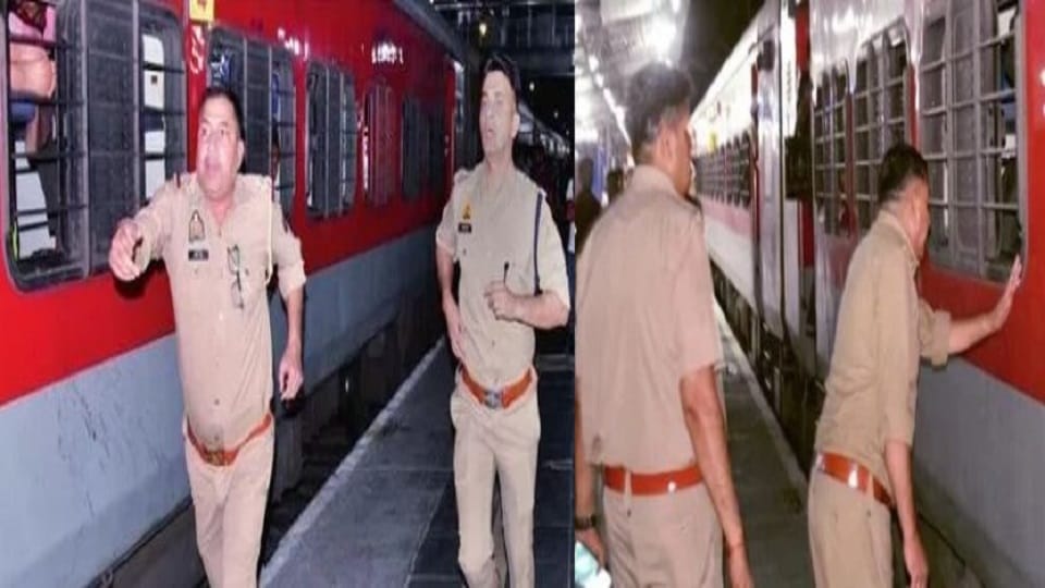 Two robbery accused caught from Unchahar Express at Aligarh station