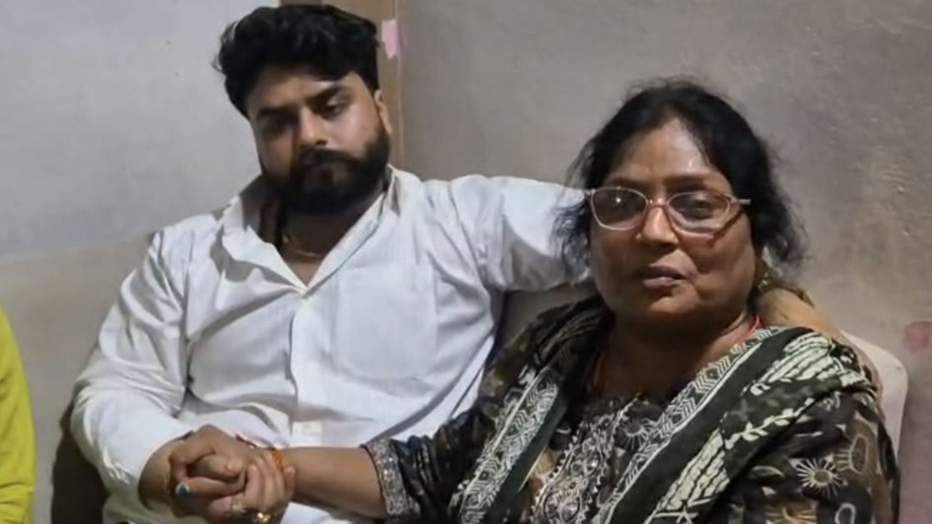 chandranath rath Murder Case Mother Jamvanti Embraces Son Raj Upon His Return Home Weeps Bitterly Sister Tears