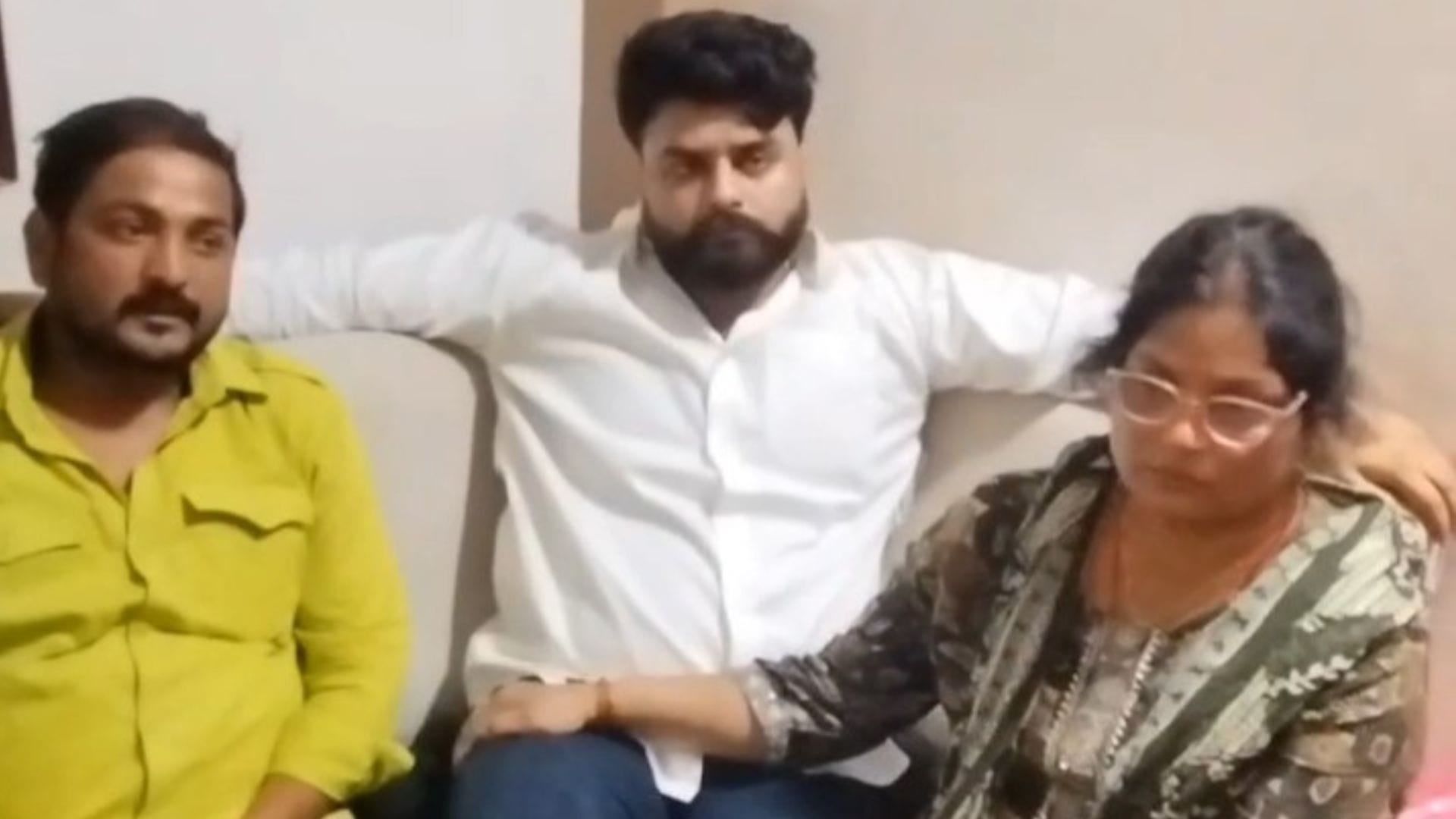 chandranath rath Murder Case Mother Jamvanti Embraces Son Raj Upon His Return Home Weeps Bitterly Sister Tears