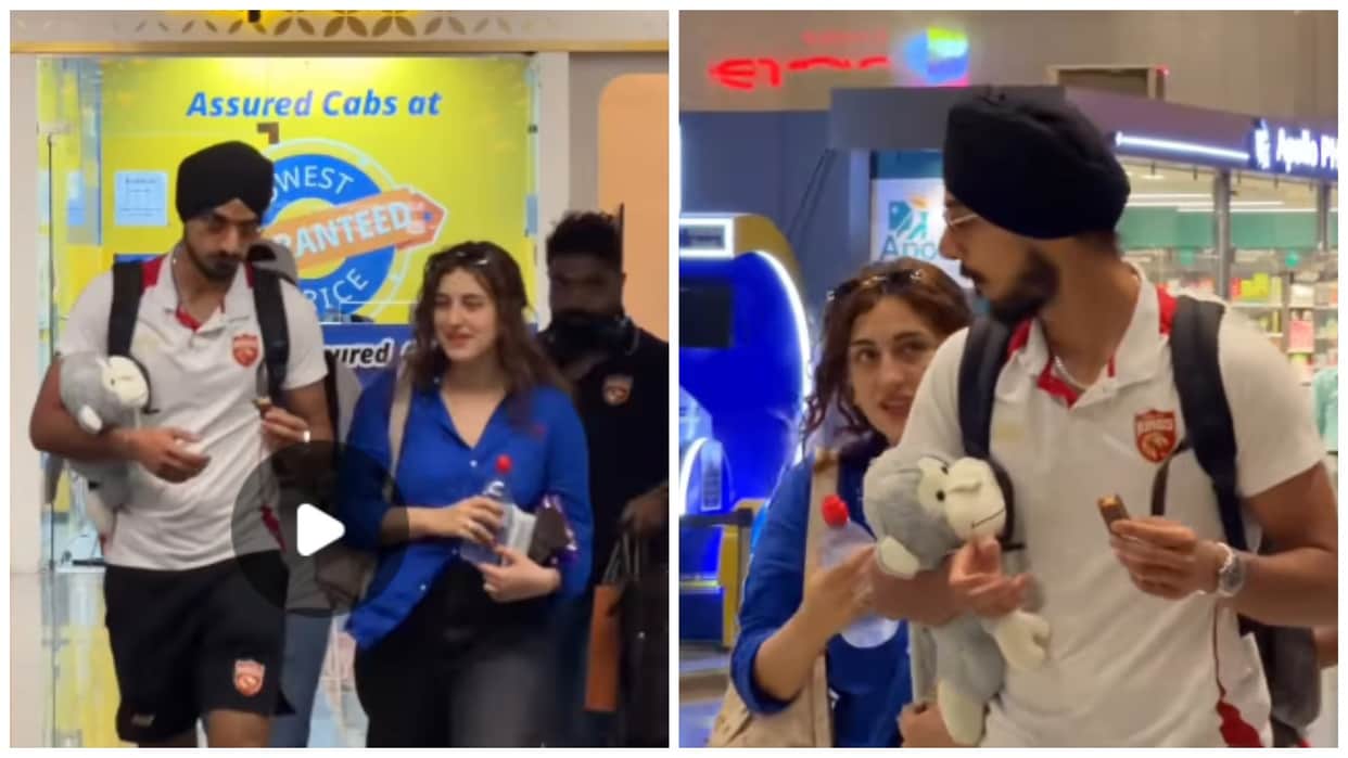 Video: Arshdeep Singh Spotted With Samreen Holding Teddy, Fans React With Funny Comments IPL 2026