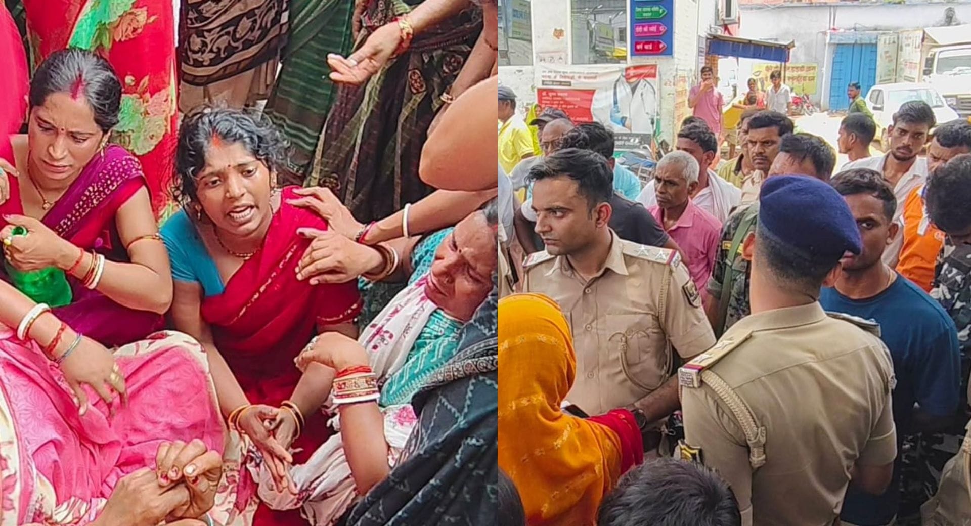 सदर अस्पताल में रोते बिलखते परिजन