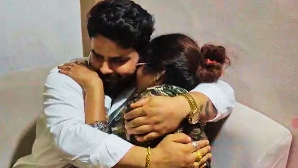 chandranath rath Murder Case Mother Jamvanti Embraces Son Raj Upon His Return Home Weeps Bitterly Sister Tears