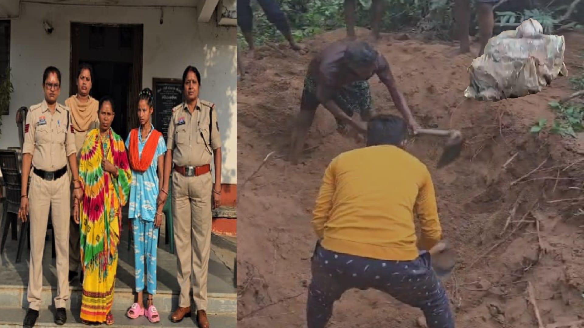 खुदाई में मिला महिला का कंकाल