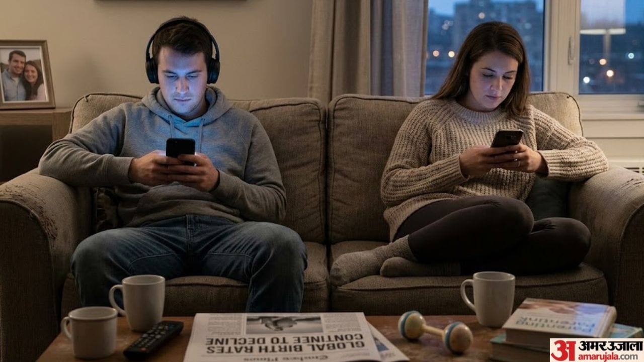 global declining birth rates and smartphone addiction reasons hindi