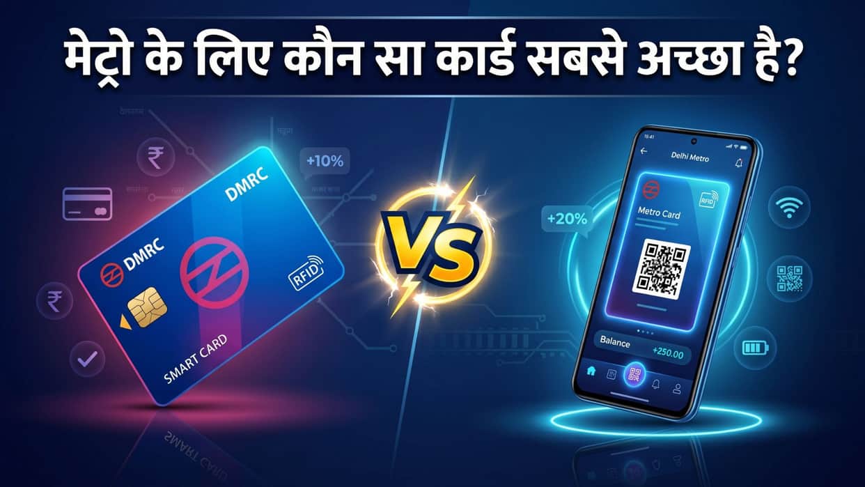 Virtual Metro Card vs Physical Smart Card: Which Option is Best for Your Delhi Metro Daily Travel