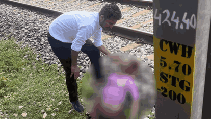 Villager collided with goods train and admitted in Mecaza