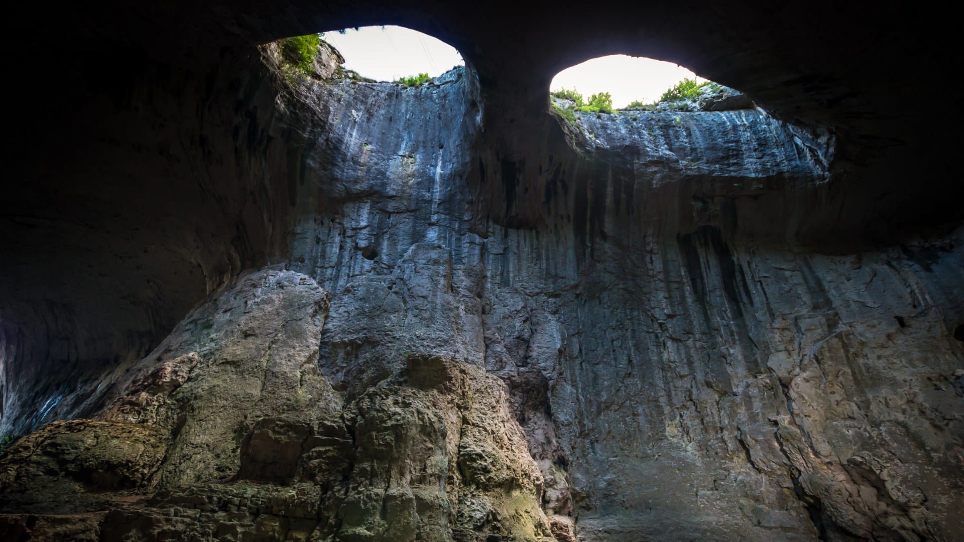 worlds most mysterious cave with gods eyes which sheds tears during rain Bulgaria