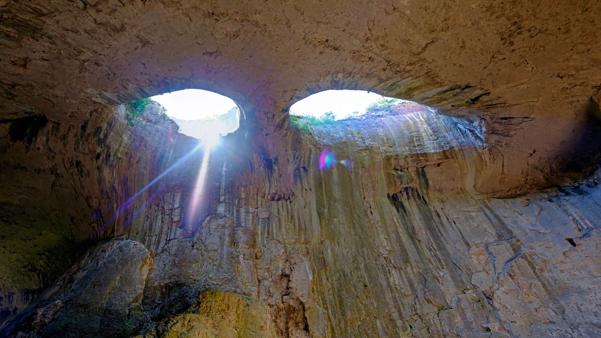 worlds most mysterious cave with gods eyes which sheds tears during rain Bulgaria