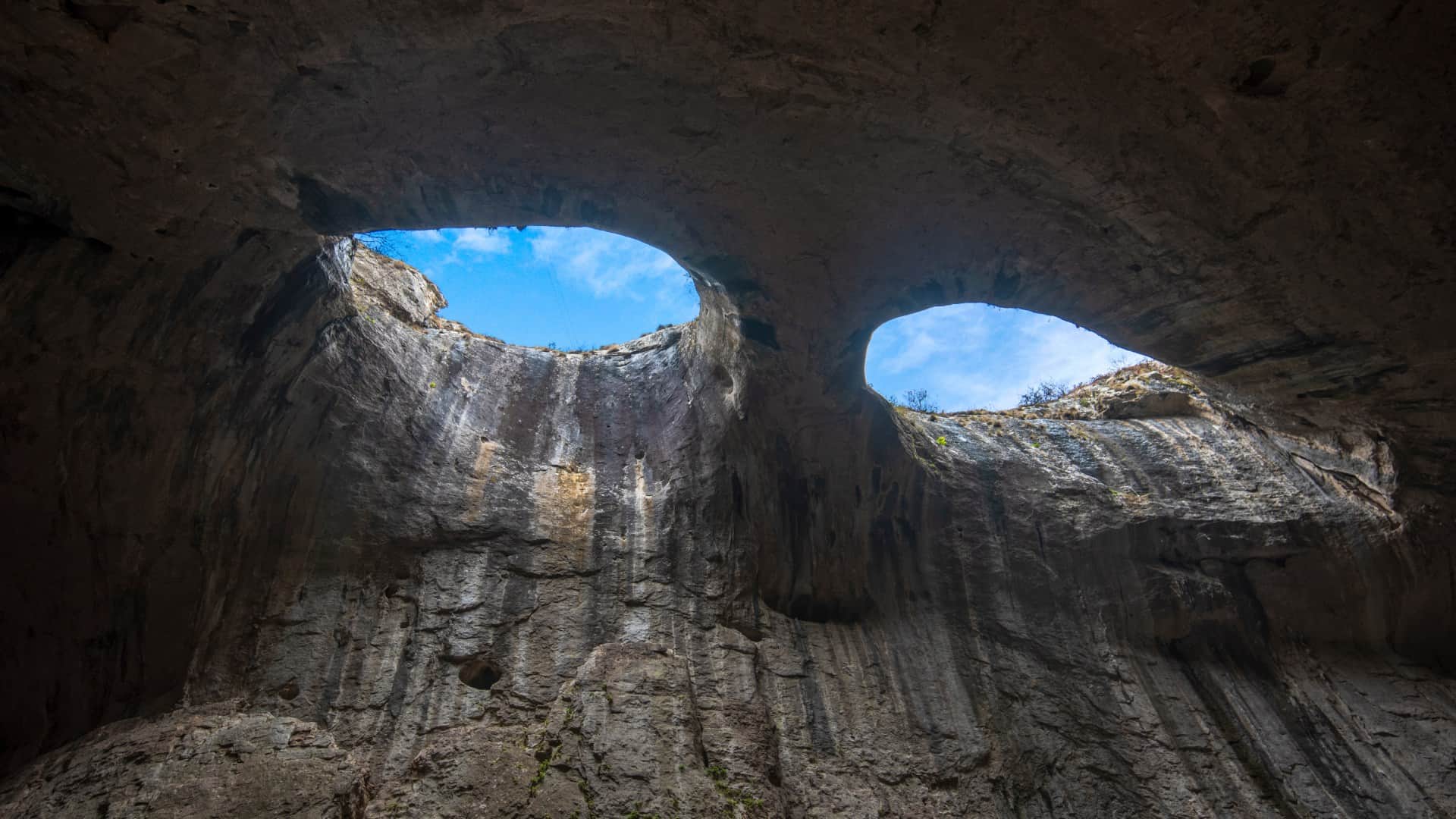 worlds most mysterious cave with gods eyes which sheds tears during rain Bulgaria