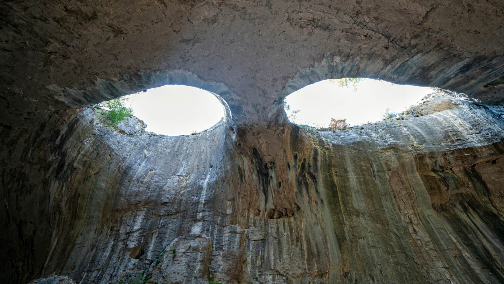 worlds most mysterious cave with gods eyes which sheds tears during rain Bulgaria