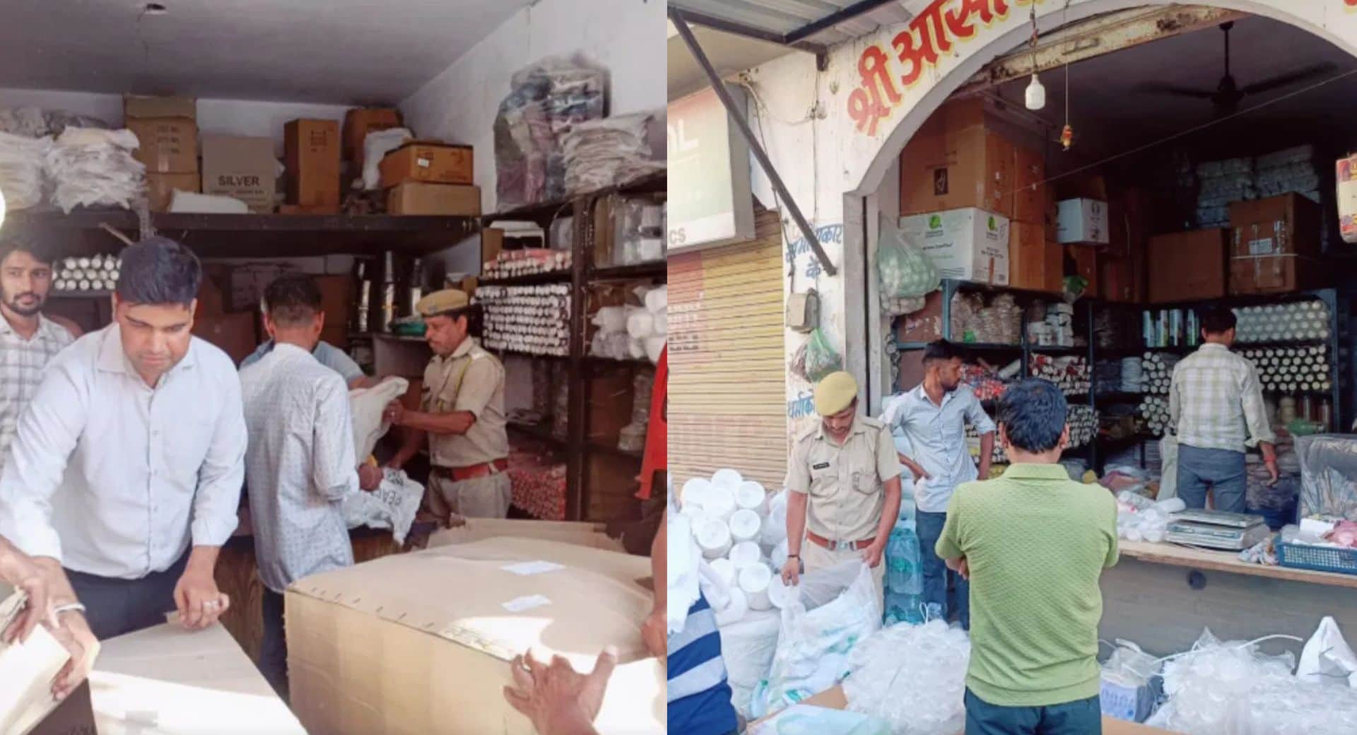 नाथद्वारा में नगर पालिका ने कार्रवाई करते हुए बड़ी मात्रा में प्रतिबंधित प्लास्टिक पॉलीथीन जब्त