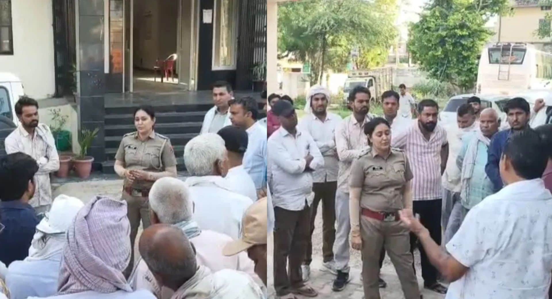 संदिग्ध परिस्थितियों में विवाहिता की मौत के बाद अस्पताल पहुंचे परिजन