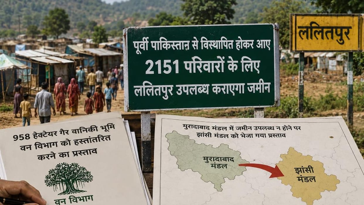 UP: Lalitpur to provide land to 2,151 families displaced from East Pakistan and brought to Rampur