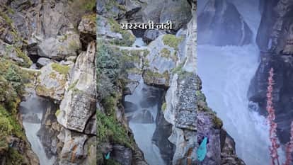 Viral Video of saraswati river mana village uttarakhand mystery know the story of pandava