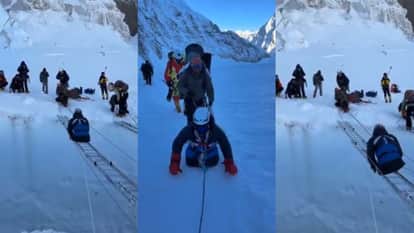 Russian mountaineer Rustam Nabijev climbed mount everest withour legs video Viral