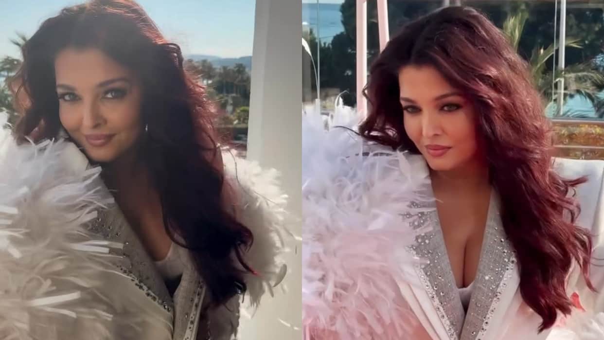 Aishwarya Rai Stuns In White Dress In Cannes Film Festival Red Carpet