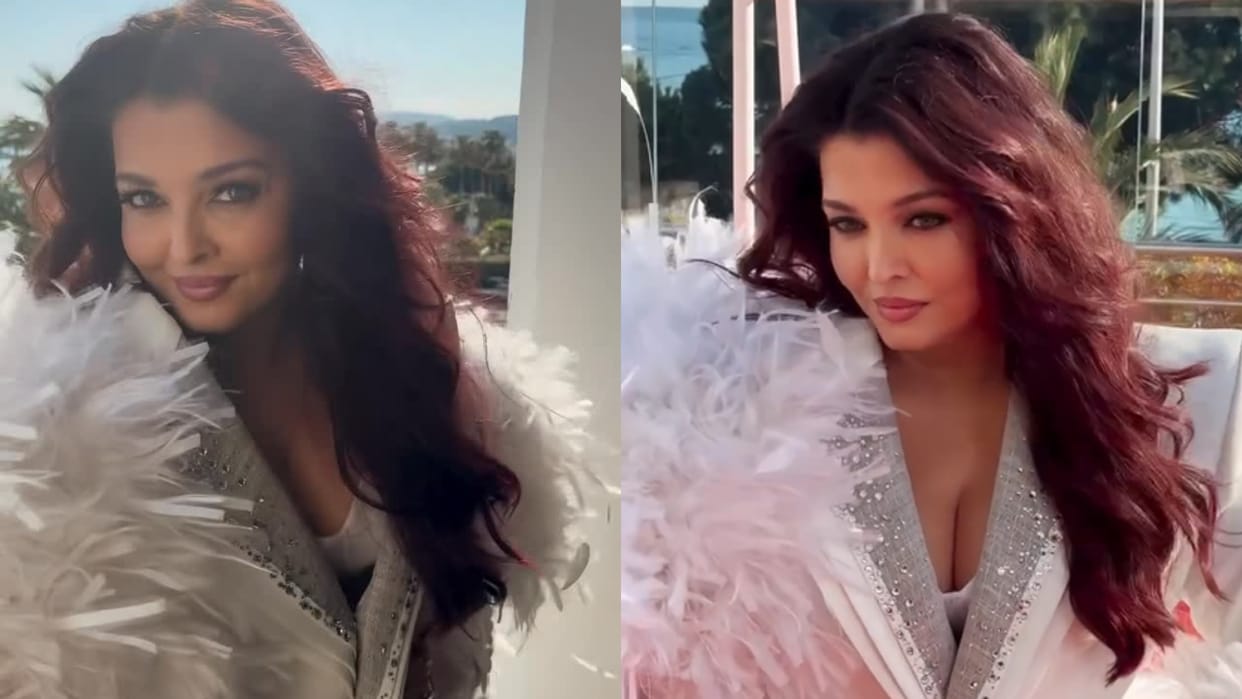 Aishwarya Rai Stuns In White Dress In Cannes Film Festival Red Carpet