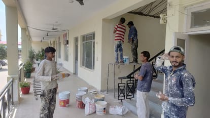 Temples and rest houses have begun to be decorated to welcome the devotees of Baba Barfani.