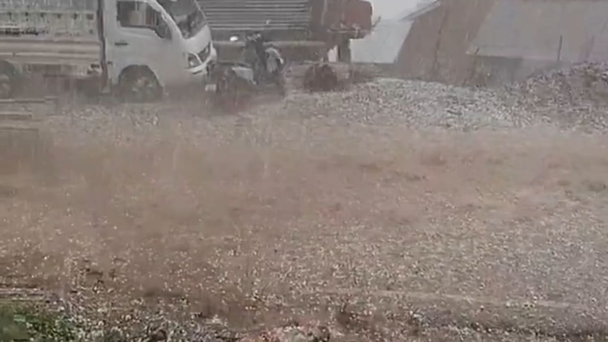 Hailstorm in Kulgam-Shopian