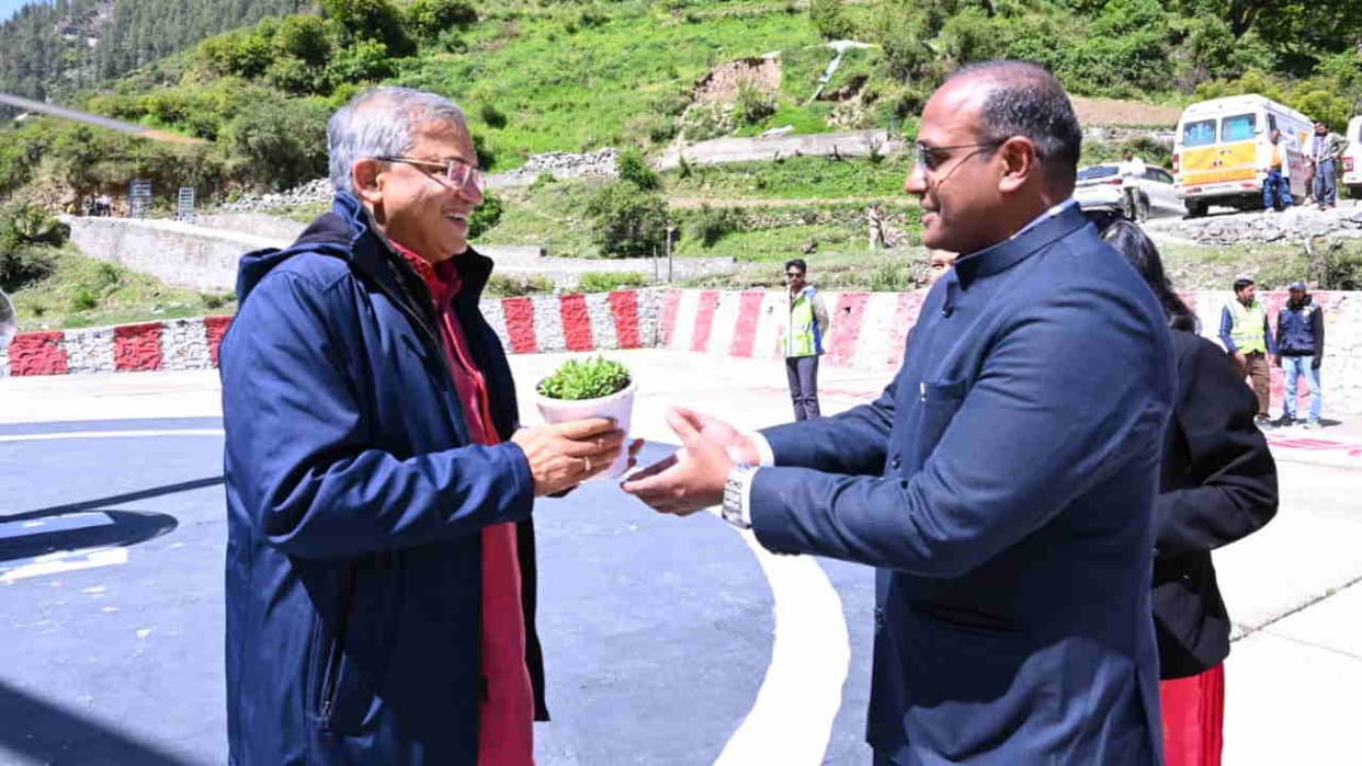 Chief Election Commissioner Gyanesh Kumar Uttarakhand visit inspects Harsil border polling booth in Uttarkashi