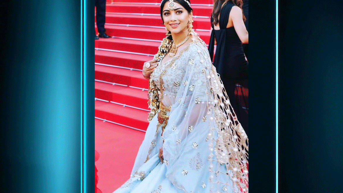 Anjali Phougat Cannes Film Festival Look Viral Fashion Designer Share Premanand Ji Maharaj Pic