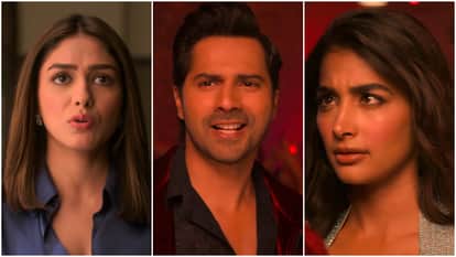 Hai jawani toh ishq hona hai hindi movie review and rating varun dhawan mrunal thakur pooja hegde