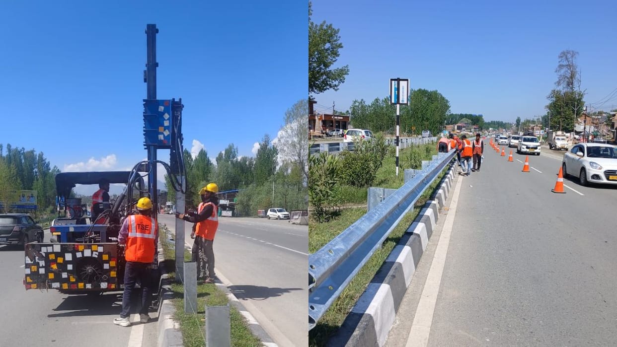 Security to be strengthened on the Jammu-Srinagar Highway; crash barriers to be raised to one meter.