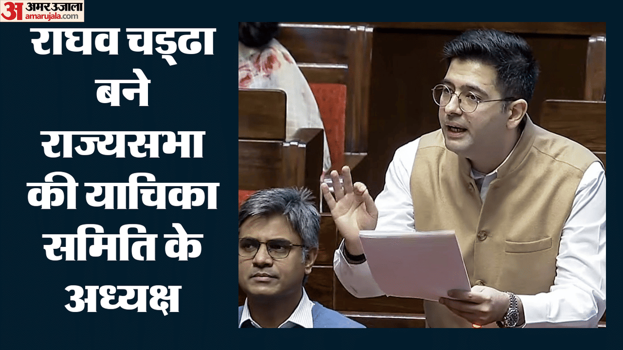 raghav chadha appointed chairman of rajya sabha committee on petitions bjp news