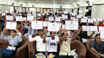 Meritorious students received Bhavishya Jyoti Samman 2026