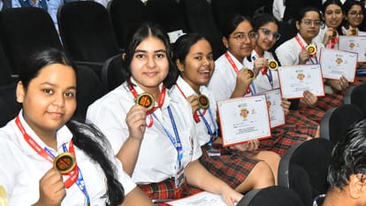Amar Ujala Bhavishya Jyoti Awards Ceremony Medals Brighten the Faces of Achievers in Bareilly