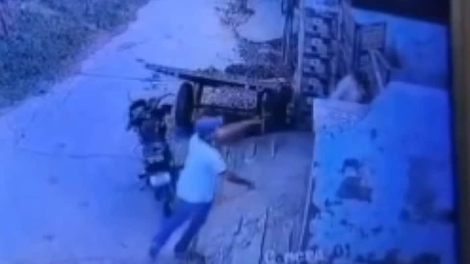 Haryana Triple Murder Case: CCTV Shows Accused Chasing Uncle and Aunt Before Opening Fire in Ambala