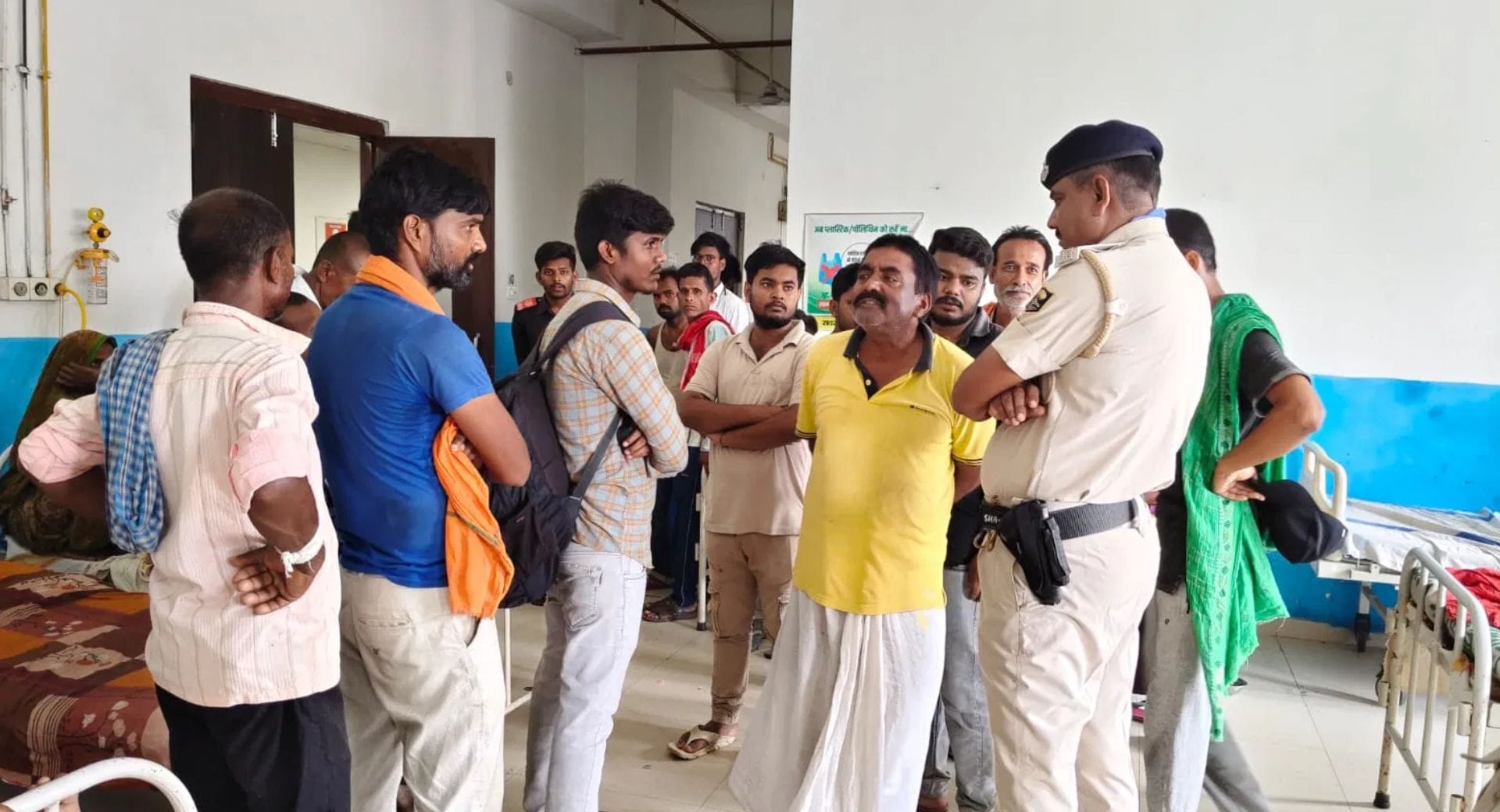 सदर अस्पताल में हंगामे की सूचना पर पहुंची पुलिस
