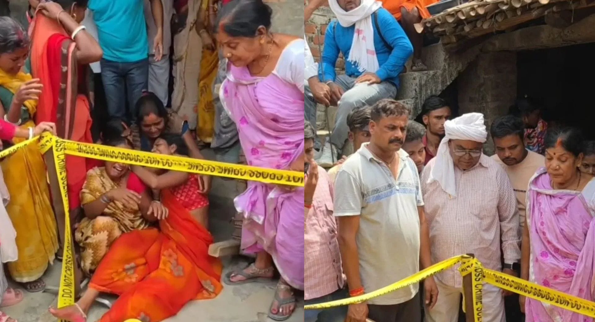 रोते बिलखते मृतिका के परिजन