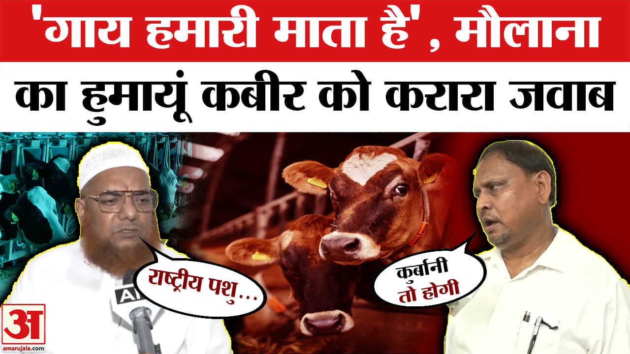 'गाय हमारी माता है' कुर्बानी के सवाल पर मौलाना का बड़ा बयान
