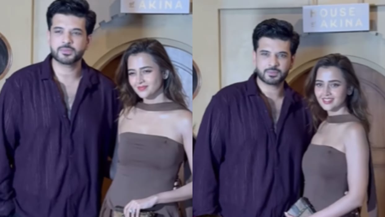 Tejasswi prakash And Karan Kundrra Spotted together After Engagement on Reality show Fans showered love