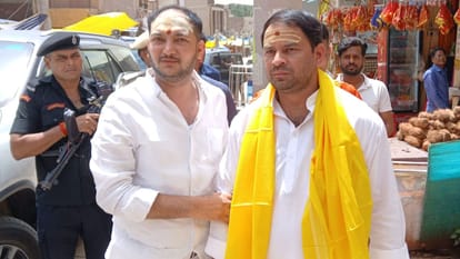 Tej Pratap Yadav backs Cockroach says Yogi government formed in UP offers prayers Maa Vindhyavasini Temple