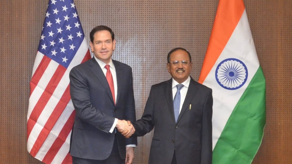 us india national security advisors meeting marco rubio ajit doval mea