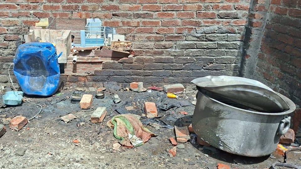 Cylinder Explodes Due to Heat in Moradabad Fragments Land Up to 100 Meters Away
