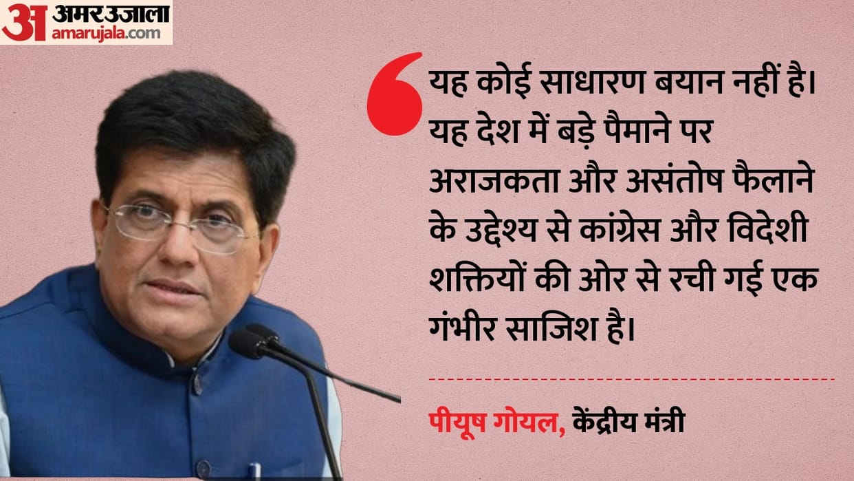 bjp slams rahul gandhi over anarchy and foreign conspiracy remarks