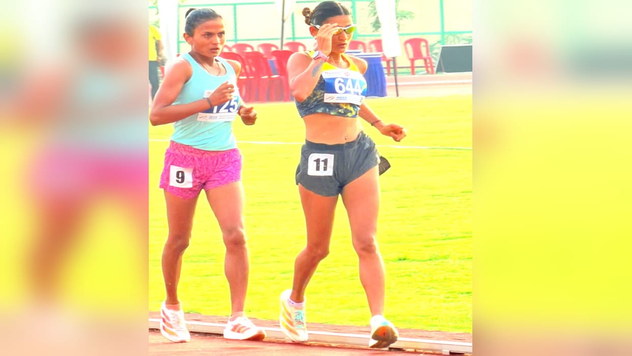 Reshma Patel won the silver medal in the 10 km walk race, hoisted the flag in the Federation Cup