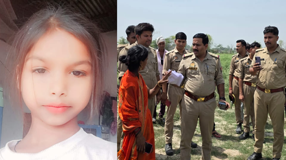 राधिका की फाइल फोटो व श्मशान घाट पर इंस्पेक्टर को कागज दिखातीं सुमन व अन्य परिजन
