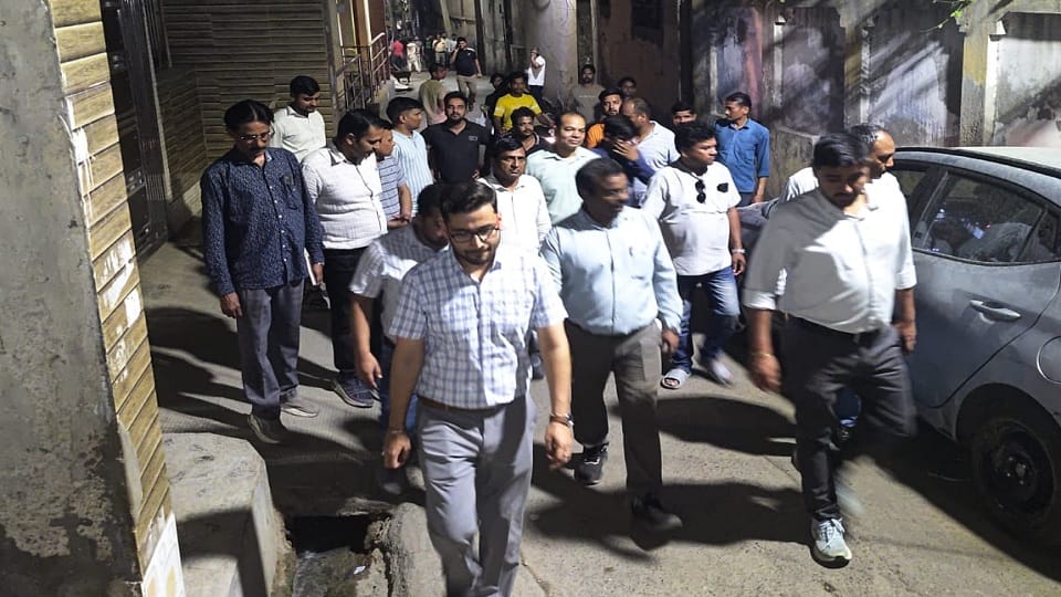 Officials Conduct Late-Night Flag March to Ensure Uninterrupted Power Supply Inspect Several Areas in Noida