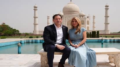 US Secretary Marco Rubio Visits Taj Mahal Amid Tight Security, Admires the Iconic Monument