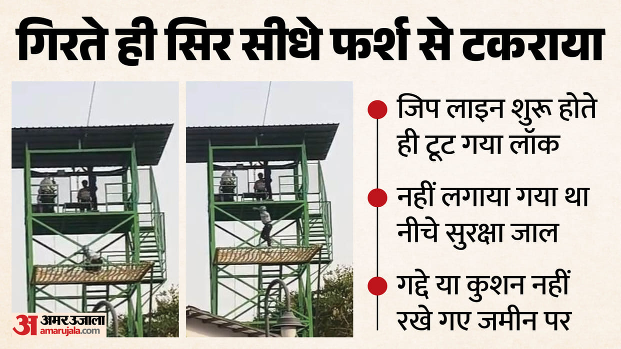 Agra Zip Line Tragedy Captured on Camera 17-Second Video Goes Viral