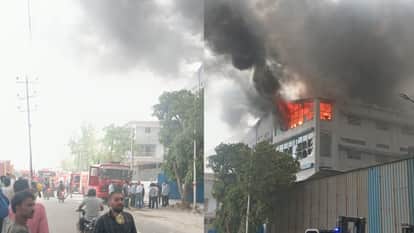 Massive Fire Breaks Out in Electronics Company in Ghaziabad