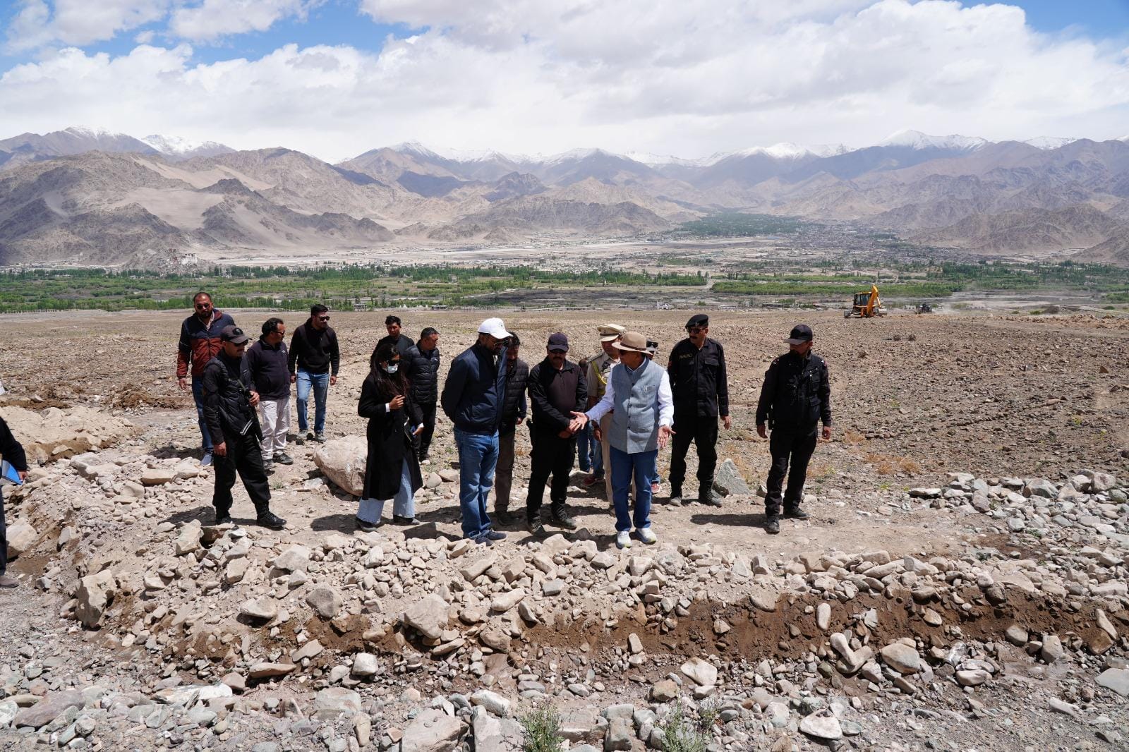 In Ladakh, Lieutenant Governor VK Saxena launched an ecological restoration project near Spituk.
