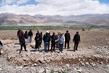 In Ladakh, Lieutenant Governor VK Saxena launched an ecological restoration project near Spituk.